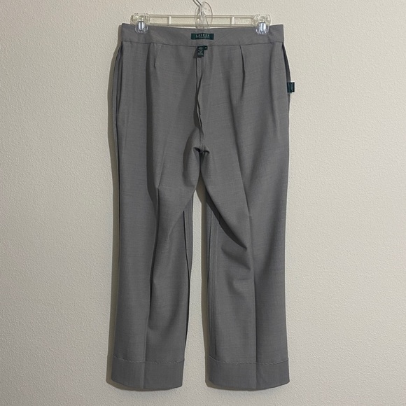 NWOT POLO Ralph Lauren Vintage Classic Wool Dress Pants GRAY Women's Size 10P - Picture 6 of 8